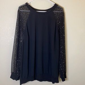 Lane Bryant Sheer Sparkle Sleeve